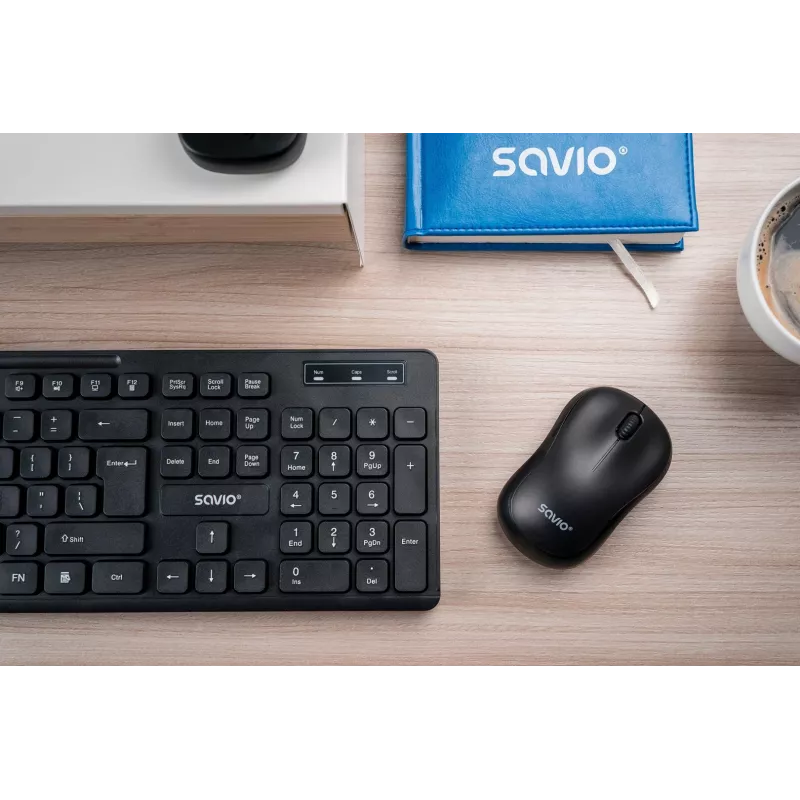 Savio KB-02 näppäimistö Home/Office USB QWERTY musta