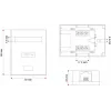 Alantec GN005 verkkoliitäntärasia, Cat5e, valkoinen
