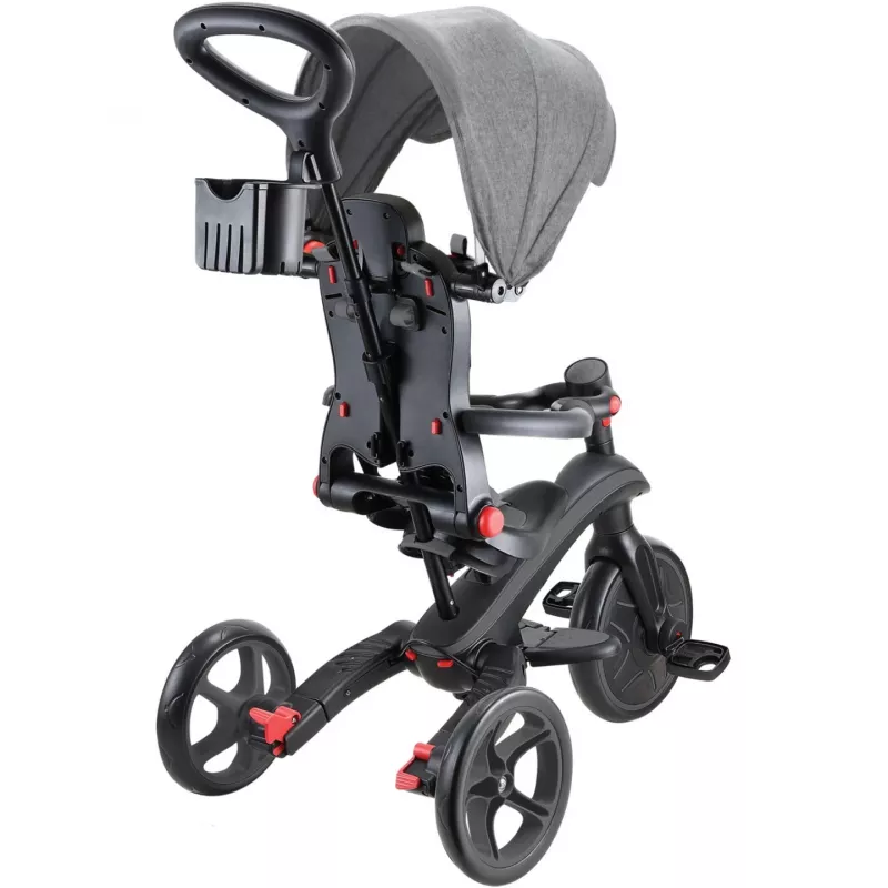 Explorer Trike Foldable 4 in 1, lasten ajoneuvo harmaa