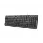 NATEC NÄPPÄIMISTÖ TROUT SLIM USB, US-LAYOUT, MUSTA