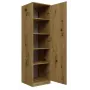 Topeshop SD-50 ARTISAN KPL makuuhuoneen vaatekaappi 5 hyllyä 1 ovi tammi