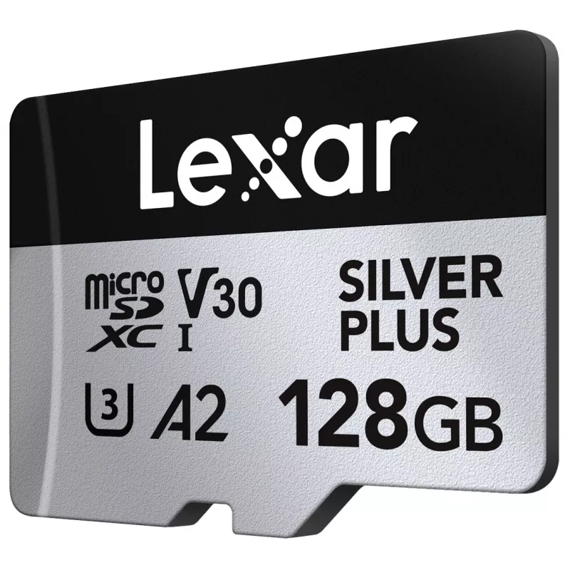 Flash-muisti Lexar 128 GB UHS-I MicroSDXC Professional SILVER PLUS