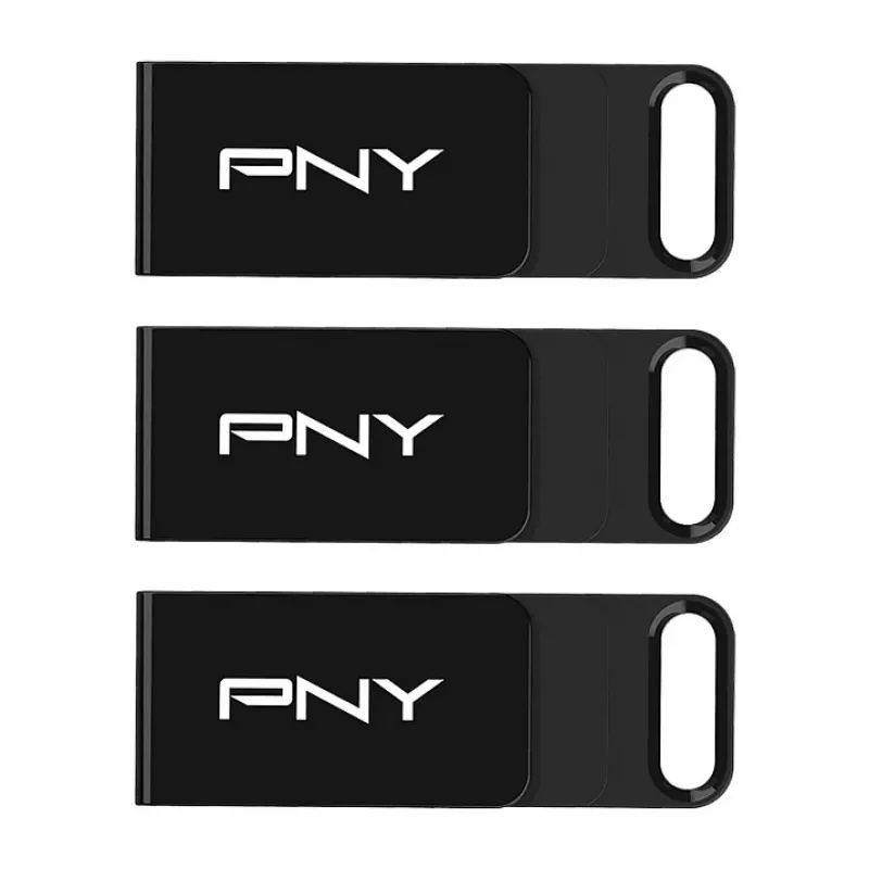 PNY Elite 128 GB USB-C 3.2 Gen 1 muistitikku, 3 kpl:n pakkaus (Retail)