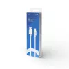 USB 2.0 -kaapeli SAVIO CL-168, USB A (uros) - USB C (uros), 3 m, valkoinen