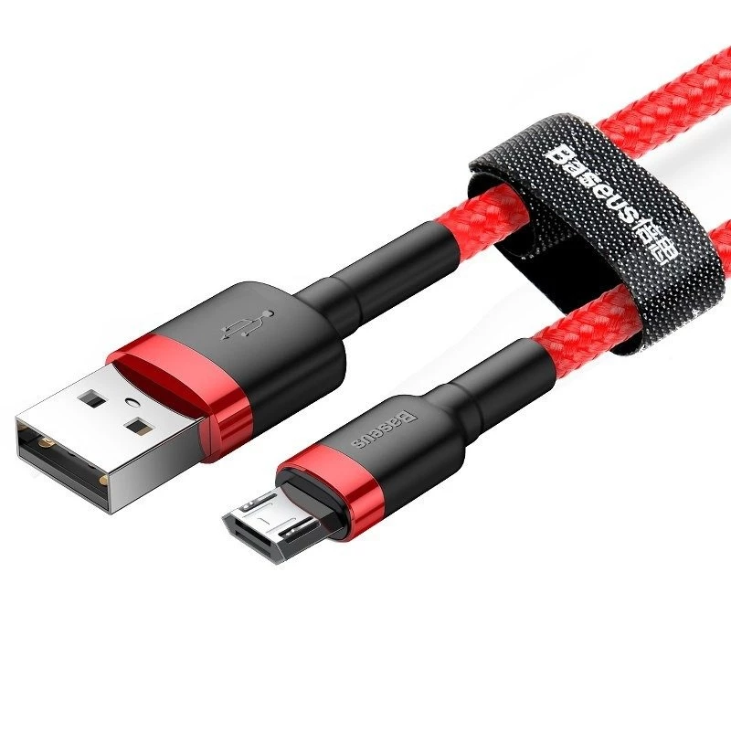 USB-kaapeli Baseus CAMKLF-C09 2m USB A - Micro-USB B punainen