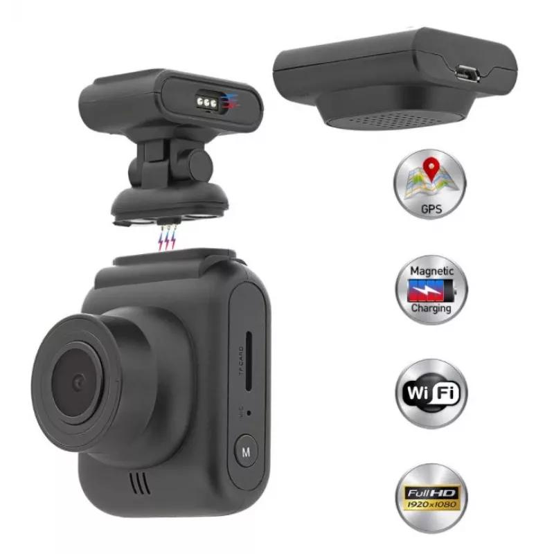 Autokamera Tellur Dash Patrol DC2 FullHD 1080P GPS musta