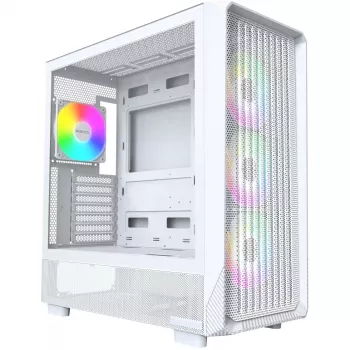 PC-kotelo Montech X5 Midi Tower valkoinen ATX 3x 140 mm tuuletin