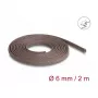DeLOCK 20897 kaapelinsuojasukka ruskea polyesteri 6mm