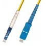 Microconnect FIB461001 InfiniBand/kuitu-kaapeli 1 m LC keltainen