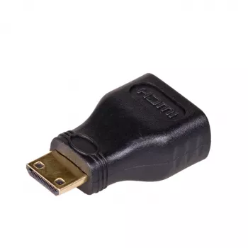 Akyga AK-AD-04 HDMI-sovitin, HDMI-liitin naaras Mini-HDMI-liitin uros, musta