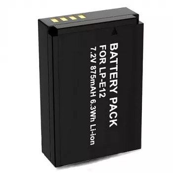 Uudelleenladattava kamera-akku extra digital LP-E12 7,2V 875mAh