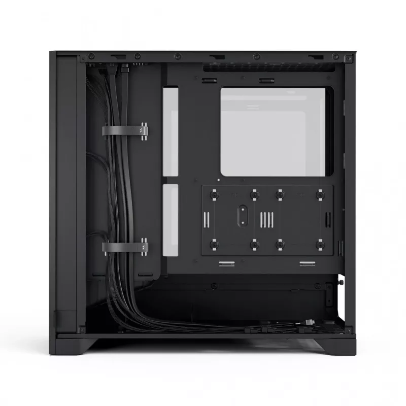 Fractal Design Pop 2 Air musta Solid Midi-Tower-PC-kotelo — ATX-tuki, 3x 120 mm etutuulettimet, 2,5/3,5 inch asemapaikat, 215×481×462 mm