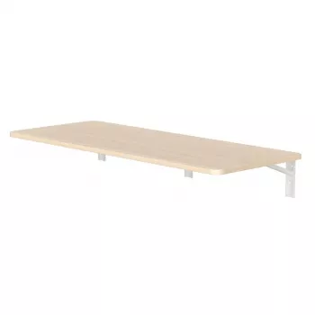Seinälle asennettava klapphylly MACLEAN MC-128 WD 100×40 cm puujäljitelmä