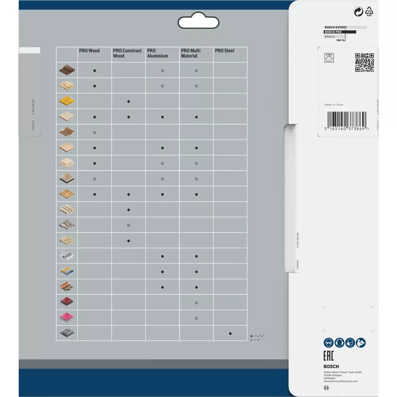 Pyörösahanterä Bosch 2608641204 26 cm 1 kpl