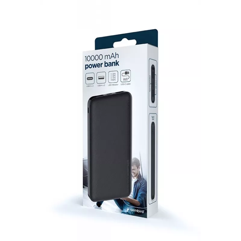 Virtapankki Gembird PB10-02 10000 mAh