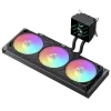 Gamemax CPU-nestekühler | GLACIER 360 LCD BK | Intel, AMD
