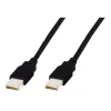 Assmann USB-liitäntäkaapeli, tyyppi A M/M, 3,0 m, USB 2.0 yhteensopiva, UL, musta (AK-300100-030-S)