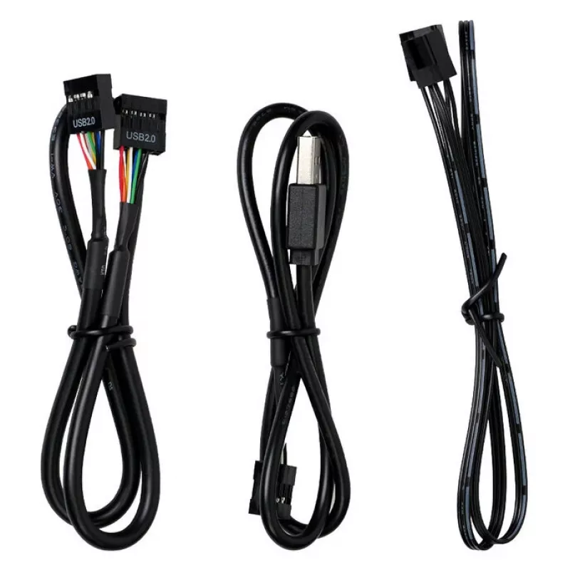 USB- ja PWM-keskitin Lian Li EDGE HUB EG-HUB01B — 4× USB, 6× PWM-tuuletinliitintä