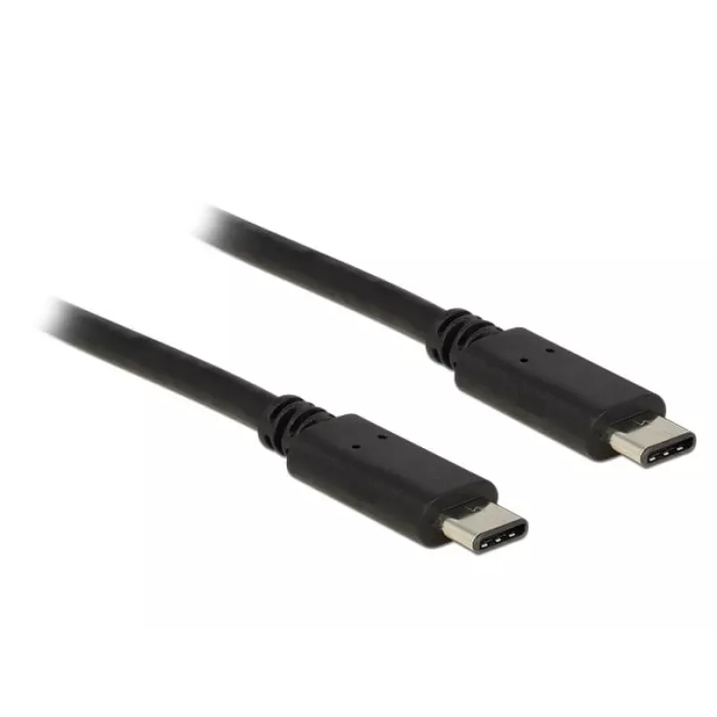 USB Type-C -kaapeli DeLOCK Type-C 2.0 1 m musta