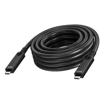 Vision - USB-kaapeli - 24-napainen USB-C (M) 24-napaiseen USB-C (M) - USB 3.2 Gen 1 / DisplayPort 2.1 - 3 A - 10,0 m - aktiivinen optinen kaapeli (AOC), USB Power Delivery (60 W), tuki 4K 60