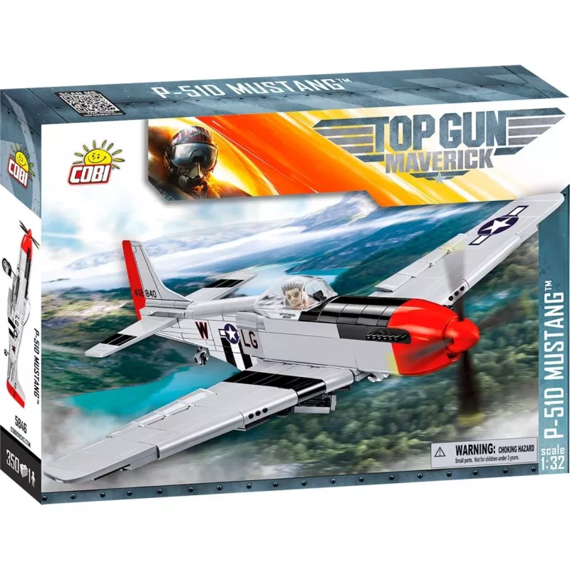Top Gun Maverick P51D Mustang, rakennuslelu mittakaava 1:32