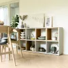 Topeshop MALAX 2X4 BIEL olohuoneen kirjahylly