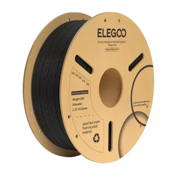 Filamenttikela Elegoo PLA+ musta – 1,75 mm, yhteensopiva FDM-3D-tulostimien kanssa