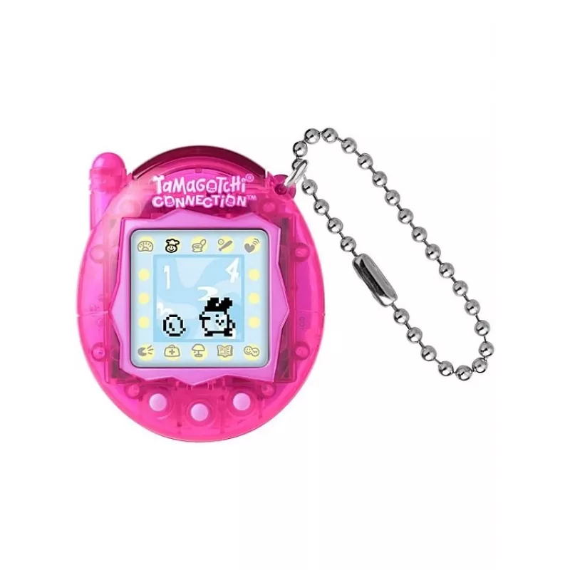 Käsikäyttöinen virtuaalilemmikki Bandai Tamagotchi Connection — läpinäkyvä pinkki