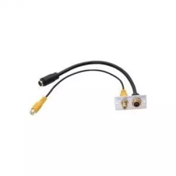 S-Video + RCA-liitäntä Kindermann 7444000505 alumiini 50mm