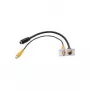 S-Video + RCA-liitäntä Kindermann 7444000505 alumiini 50mm