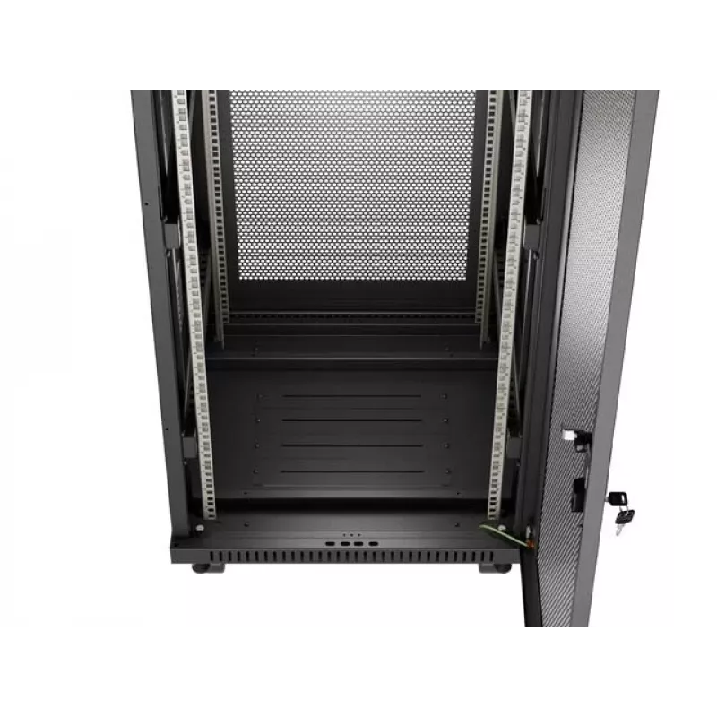 Räkkikaappi LANBERG FF01-6624-23BL 24U vapaasti seisova 19 tuumaa 600×600 mm IP20 musta