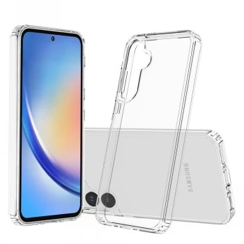 Screenor Bumper 25612 suojakuori Samsung Galaxy A35 5G -puhelimelle, läpinäkyvä
