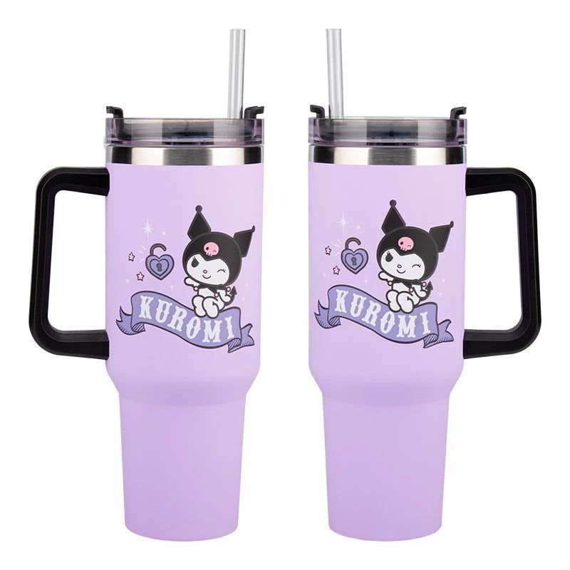 Paladone Hello Kitty Kuromi 900 ml termomuki pillillä