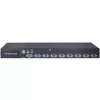Inter-Tech KVM AS-9108DU rack-asennus musta näppäimistö/video/hiiri (KVM) -kytkin (88887233)