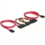 SATA all-in-one-kaapeli DeLOCK 84356 0,5 m punainen