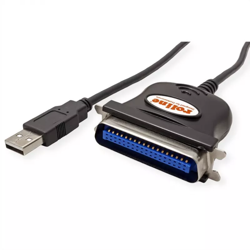 ROLINE 12.02.1092 kaapeliadapteri IEEE 1284 USB-A musta (12.02.1092)