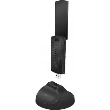 LogiLink WL0247 - langaton - USB - WLAN - Wi-Fi 5 (802.11ac) - 1300 Mbit/s - musta