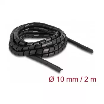 Delock joustava spiraaliputki 2 m x 10 mm musta