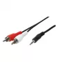 Audiokaapeli 3,5 mm LogiLink CA1043 5 m musta