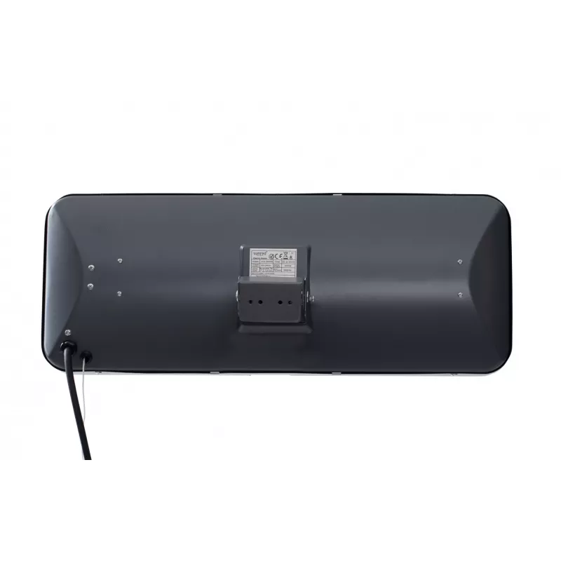 Kvartsisähkölämmitin SUNRED LUG-2000W — 2000 W, kvartsilasielementti, ulkokäyttöön, seinäasennus, IP24, musta