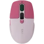 Canyon MW-26 - 2in1 langaton optinen hiiri Bluetooth / 2,4 GHz - hiljainen - pinkki