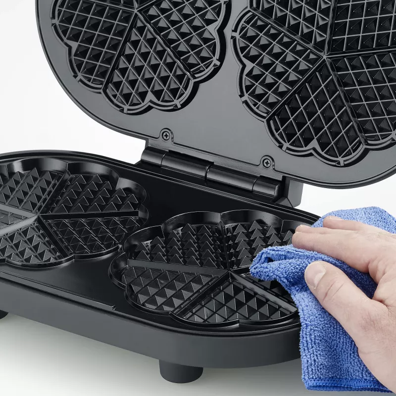 Severin WA 2118 vohvelirauta 2 vohvelia 1200 W musta