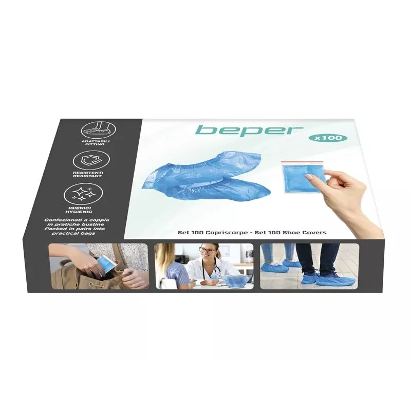 Beper C206UTI006 kengänsuojat, 100 kpl, vedenpitävät