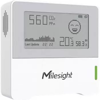 Sisätilan ilmastosensori Milesight AM103 LoRaWAN 868MHz — lämpötilan ja kosteuden mittaus