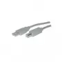 USB-kaapeli S/CONN 5 m USB 2.0 A - USB 2.0 B harmaa