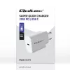 QOLTEC Super Quick PD -laturi 20W USB-C (5V/12V) – kannettava pikalaturi
