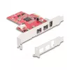 DeLOCK 90738 PCIe Firewire -sovitin sisäinen IEEE 1394 punainen