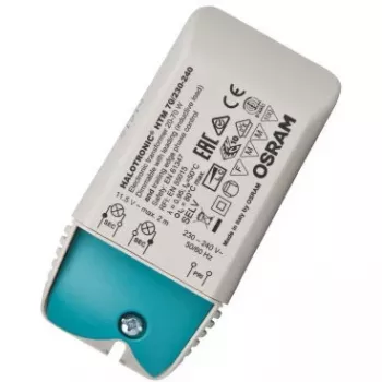 Osram HTM 150/230…240 - elektroninen valaistusmuuntaja - turkoosi - valkoinen - 230 - 240 V - II - 15,3 cm - 54 mm