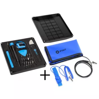 iFixit Essential Electronics Toolkit + taitettava antistaattinen matto