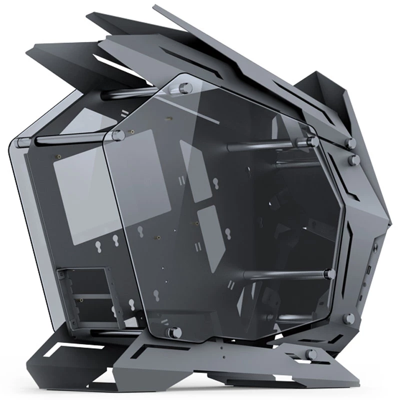 Jonsbo MOD3 Mini Micro-ATX -tornikotelo, show-malli, karkaistu lasi - harmaa - tornikotelo